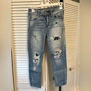 AE Distressed Blue Jeans